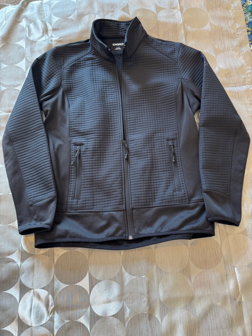 OGIO Black Quilted Lightweight Full Zip Jacket